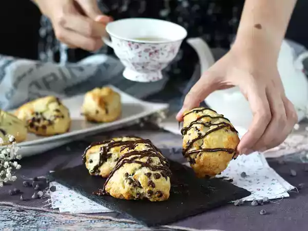 Recette Scones au chocolat faciles et très moelleux
