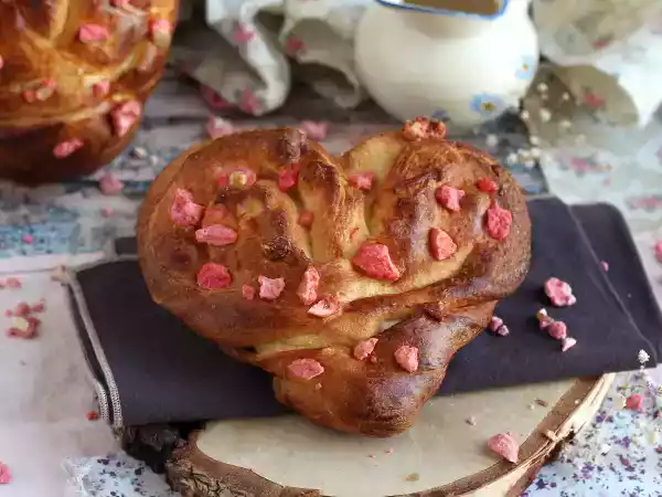 Recette Brioches cœurs extra moelleuses pour la saint valentin