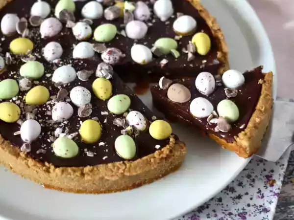 Recette Tarte de pâques au chocolat et caramel, le dessert le plus gourmand pour pâques