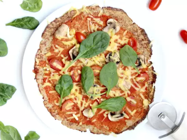 Recette Pizza, base chou fleur