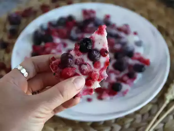 Recette Barres de yaourt glacé aux fruits rouges