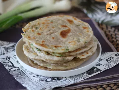 Recette Crêpes chinoises aux oignons verts - scallion pancakes