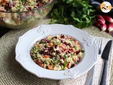 Recette Salade couscous pour une entrée simple, saine et colorée !