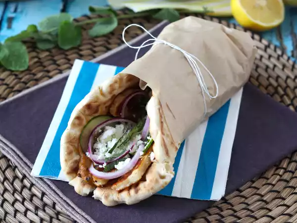 Recette Gyros au halloumi, le sandwich grec en version végétarienne!