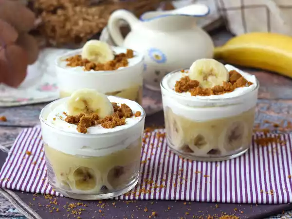 Recette Verrines façon banoffee, pour les fans de banane et de caramel