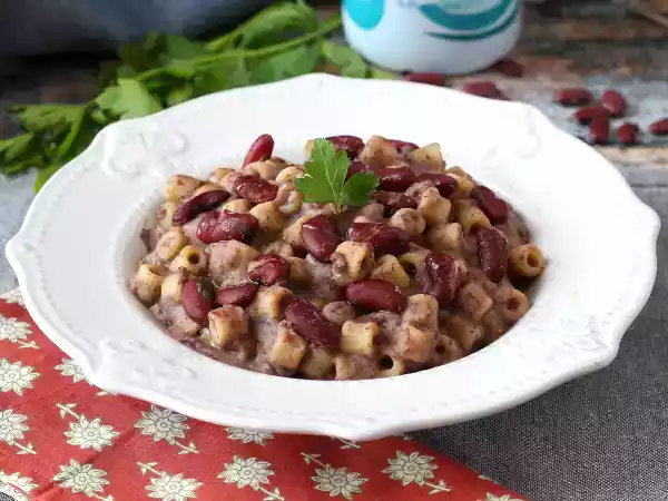 Recette Pasta e fagioli alla veneta : la recette de pâtes aux haricots rouges typique de la vénétie