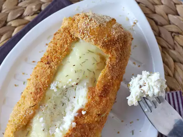 Recette Bûche de chèvre panée au air fryer, croustillante et fondante: le réconfort absolu!