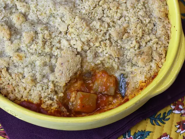 Recette Crumble de ratatouille, le plat rapide et simple à faire que vous allez adorer!