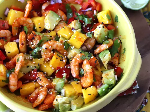 Recette Salade crevettes mangue : fraîche, exotique et parfaite pour l’été