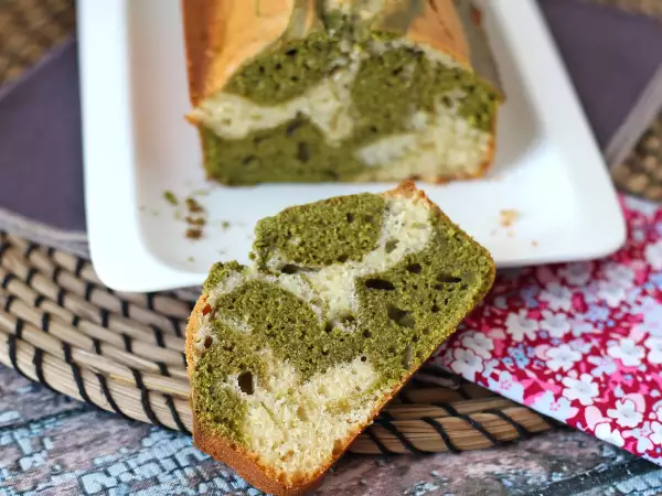 Recette Cake marbré au thé matcha
