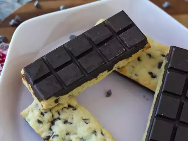 Recette Tablettes cookies au chocolat, moelleuses et croquantes à la fois
