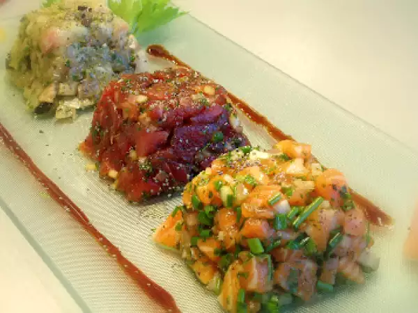 Recette Trilogie de tartare comme à ghizeh