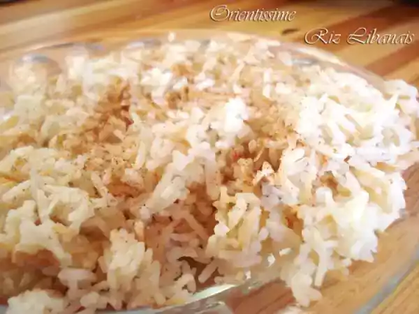 Recette Riz libanais à ma façon.