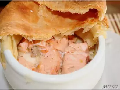 Recette Pie au saumon et poireaux