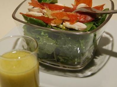 Recette Salade de verdure et sa vinaigrette au parmesan