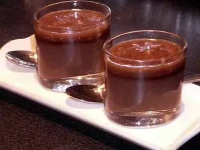 Recette Crème velours au chocolat et caramel croustillant au pralin ...