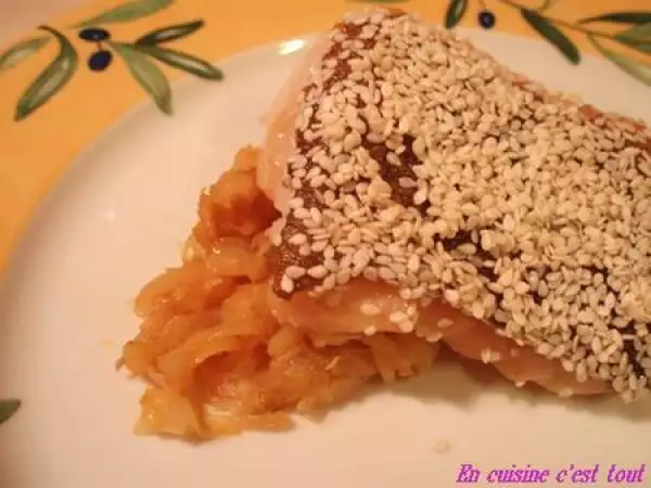 Recette Pavé de cabillaud en croûte de sésame