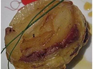 Recette Tatin de poires & foie gras