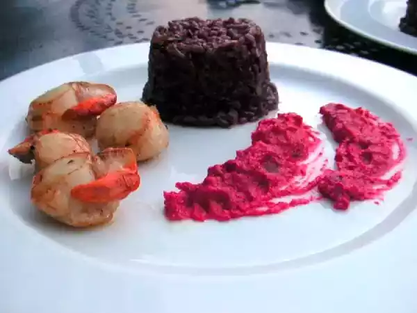 Recette Coquilles saint jacques sauce betterave