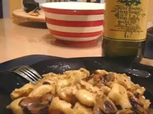 Recette J'ai essayé....les tortellinis aux champignons