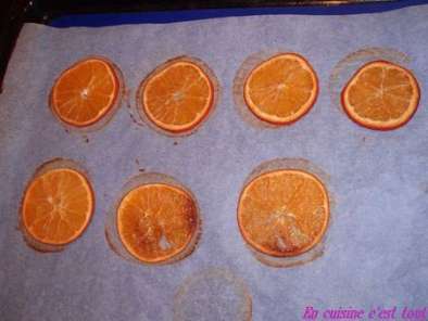 Recette Pour les fêtes : rondelles d'oranges séchées, à manger