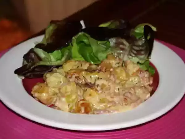 Recette Poelee alsacienne au munster et cumin
