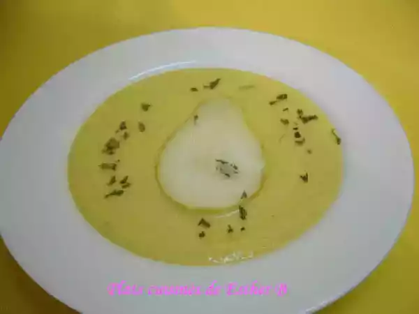 Recette Potage poires et poireaux