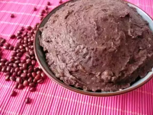 Recette Purée d'azuki sucrée (koshian - tsubushian) / red bean paste