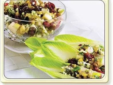 Recette Bouchées de salade aux noix et canneberges sans gluten
