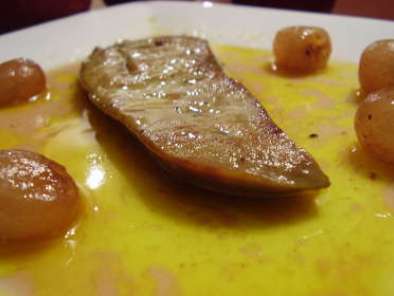Recette Escalope de foie gras poêlée au raisin