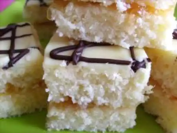 Recette Carrés noix de coco-ananas-chocolat blanc