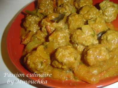 Recette Curry de kebbab (viande hachée)