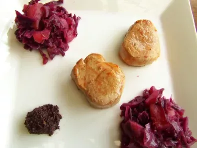 Recette Filet mignon et sa compotée de chou rouge & pommes