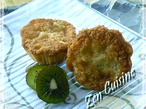 Recette Muffins aux kiwis et chocolat blanc