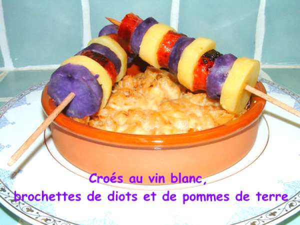 Recette de diots savoyards au vin blanc savoyard