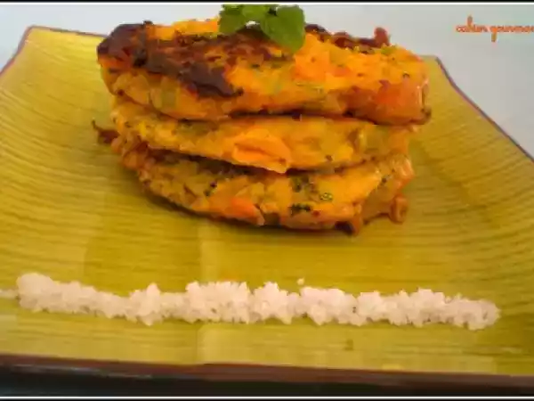 Recette Galette indienne aux légumes et épice