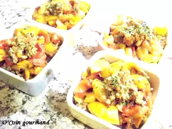 Recette Cassolettes de boeuf épicé & poivrons