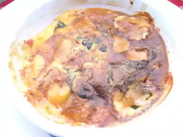 Recette Clafoutis au camembert et épinards