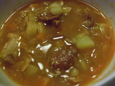 Recette Soupe chorizo, tomates et poisson