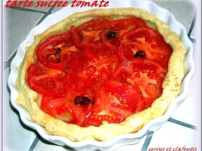 Recette Tarte a la tomate, badiane et vanille ( dessert)