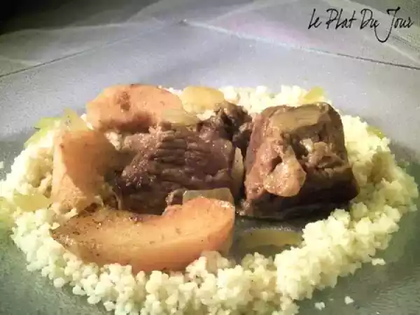 Recette Tajine de veau aux coings