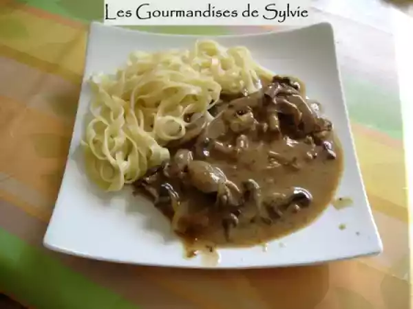 Recette Escalopes de veau sauce crème champignons
