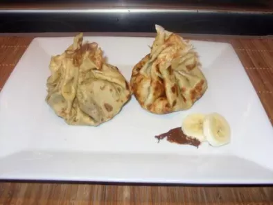 Recette Aumônière de crêpes chocolat banane