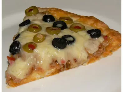 Recette Pizza aux saucisses italiennes et aux 2 olives