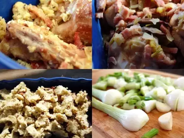Recette Crumble de lapin aux noisettes...