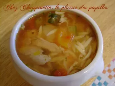 Recette Soupe au poulet et légumes méditéranéens