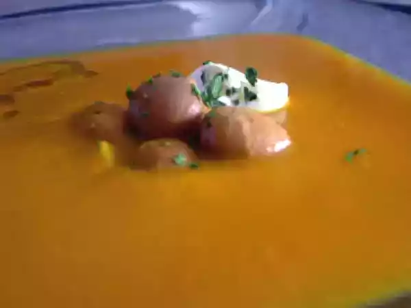 Recette Velouté de potiron-châtaignes