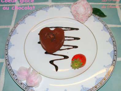Recette Coeur glacé au chocolat pour la st valentin