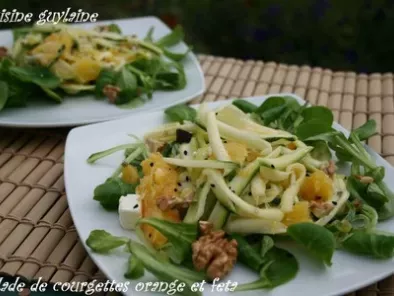 Recette Petite salade de courgettes orange et feta