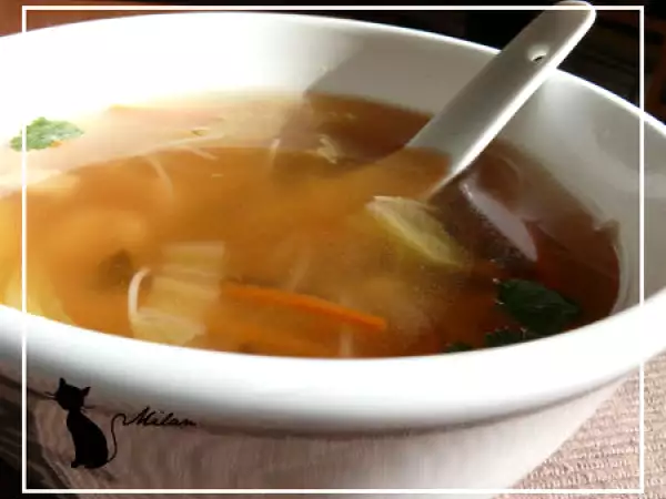 Recette Soupe asiatique au poulet